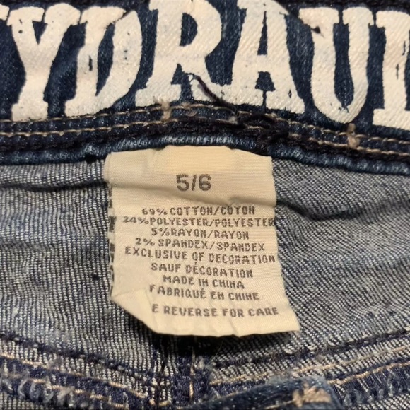 HYDRAULIC Bailey Women's Size 5-6 Medium Blue Denim Low-Rise Midi Shorts - Picture 4 of 9